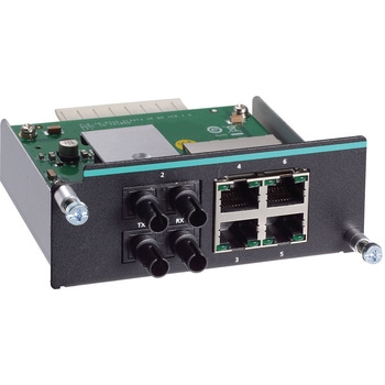 IKS-6726A-2GTXSFP/6728A-4GTXSFP/6728A-8PoE-4GTXSFPモジュール式マネージドスイッチ用の高速イーサネットモジュール MOXA