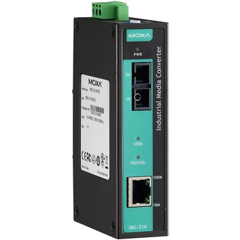 産業用10/100BaseT(X)-100BaseFXメディアコンバータ MOXA