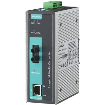IEEE 802.3af PoEイーサネット- ファイバメディアコンバータ MOXA