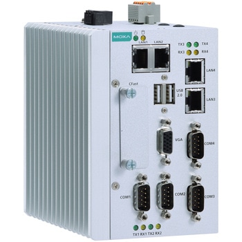 MC-1100シリーズ 危険な環境に対応し、DNV GL認定を取得したIntel(R) Atom(R) E3800 DINレールコンピュータ MOXA