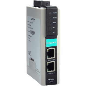 2ポートModbus RTU/ASCII/TCP - BACnet/IPゲートウェイ MOXA