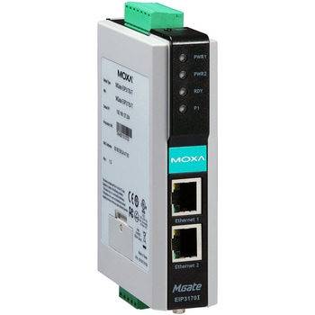 1ポートおよび2ポートEtherNet/IP - DF1ゲートウェイ MOXA