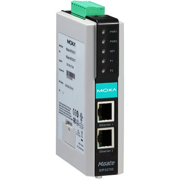 1ポートおよび2ポートEtherNet/IP - DF1ゲートウェイ MOXA