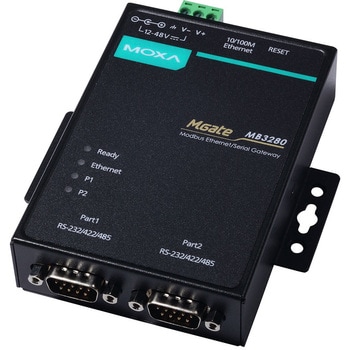 1、2、および4 ポート標準のシリアル - イーサネットModbus ゲートウェイ MOXA
