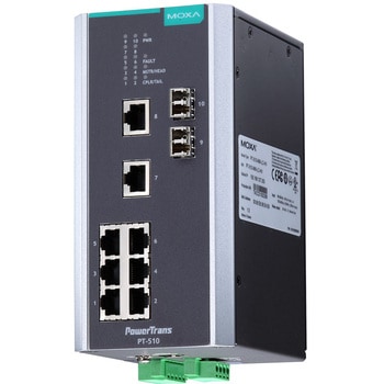 IEC 61850-3準拠10ポートレイヤ2 DINレールマネージド・イーサネット・スイッチ MOXA