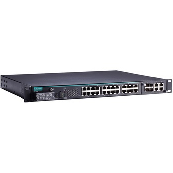 IEC 61850-3準拠28ポートレイヤ2マネージドラックマウントイーサネットスイッチ MOXA