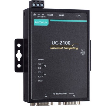 ワイヤレスモジュール用の1つのミニPCIe拡張スロットを搭載した手のひらサイズのARMCortex-A8 600 MHzのIIoTゲートウェイ MOXA