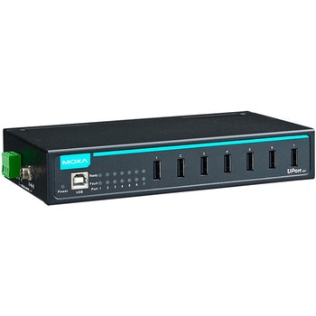 産業グレードの4ポートおよび7ポートUSBハブ MOXA