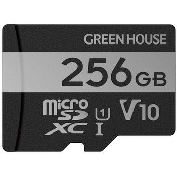 GH-SDM-VA256G microSDXC�J�[�h UHS-I U1 V10 �O���[���n�E�X 21441570