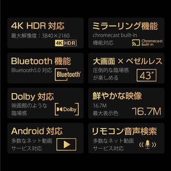 AI-S50K 50V型チューナーレススマートテレビ WIS パネルVA - 【通販