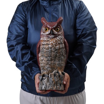 防鳥用 大型フクロウ モノタロウ 鳥類 寸法180×400mm 1個