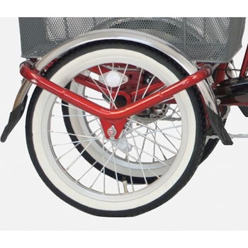 防災サイクル 前20型/後16型ノンパンク電動アシスト三輪自転車 【完成組立品】 バッテリー容量8Ah シングルギア PELTECH(ペルテック)