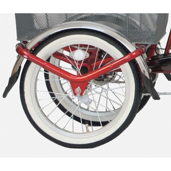 防災サイクル 前20型/後16型ノンパンク電動アシスト三輪自転車 【完成組立品】 バッテリー容量8Ah シングルギア PELTECH(ペルテック)