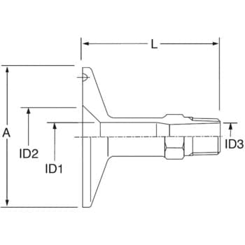 THAD-C 316L ヘルール管用ネジアダプタ 大阪サニタリー 呼び径15A×R1/2 THAD-C - 【通販モノタロウ】