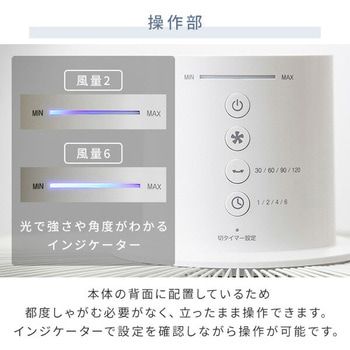 AHX-FGD301(BK) 扇風機 DCモーター 左右首振り 静音 切タイマー