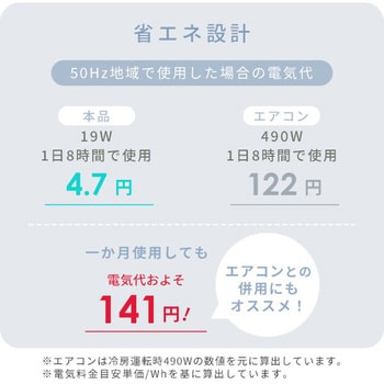 AHX-FGD301(GR) 扇風機 DCモーター 左右首振り 静音 切タイマー