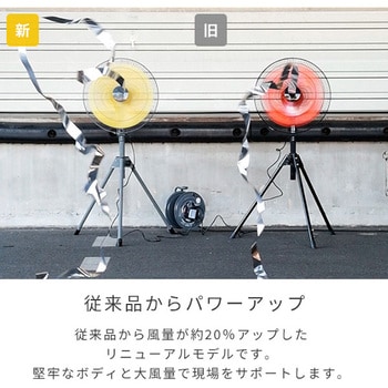 OPF-45YG 大風量 工場扇 スタンド式 45cm羽根 三脚折り畳み収納