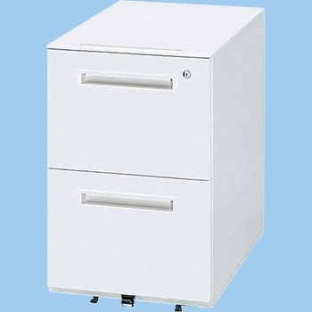 WGN-602WW ワゴン2段 トヨスチール(トヨセット) ホワイト色 間口398mm 