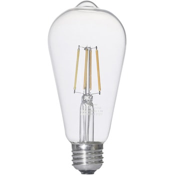 LEDフィラメント電球  E26 電球色 オーム電機