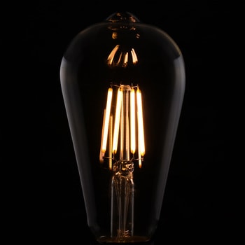 LEDフィラメント電球  E26 電球色 オーム電機