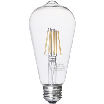 LEDフィラメント電球  E26 電球色 オーム電機