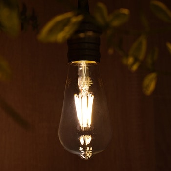 LEDフィラメント電球  E26 電球色 オーム電機