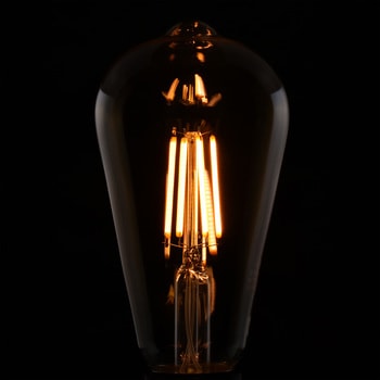 LEDフィラメント電球  E26 キャンドル色 オーム電機