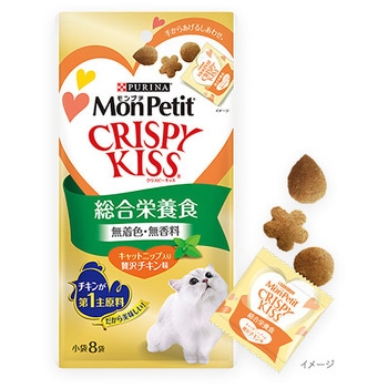 モンプチ クリスピーキッス 総合栄養食 キャットニップ入り贅沢チキン味 ネスレ