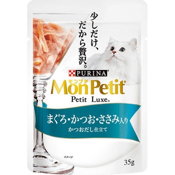モンプチ プチリュクスパウチ まぐろ&かつお&ささみ ネスレ