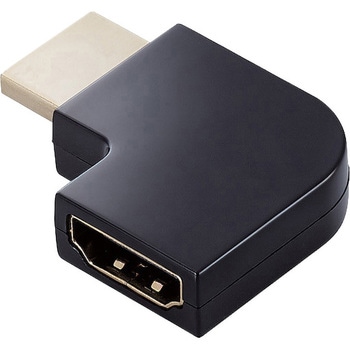HDMI変換アダプタ L字 90度 オスメス変換 HDMIケーブル 延長コネクタ 4K 60p 金メッキ エレコム