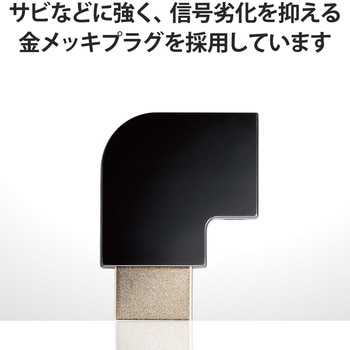 HDMI変換アダプタ L字 90度 オスメス変換 HDMIケーブル 延長コネクタ 4K 60p 金メッキ エレコム