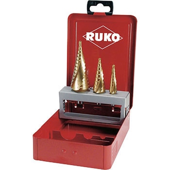 2枚刃スパイラルステップドリルセット RUKO