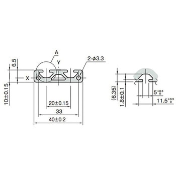 40×10ストラットプロファイル5 イマオコーポレーション