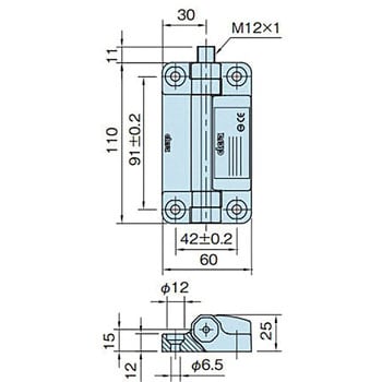 SWEFH110-22CA エンプラフラットヒンジ(スイッチ機能付き) 1個 イマオ