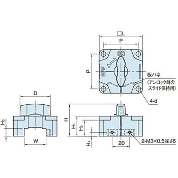 QCSQ1212-OG 角鋼スライドロック 1個 イマオコーポレーション 【通販