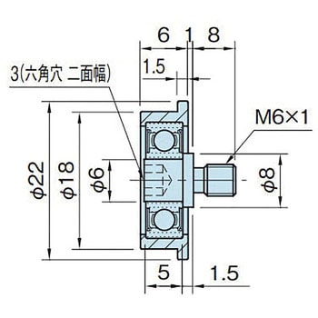 樹脂製ガイドローラー(R型) イマオコーポレーション