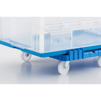 折りたたみコンテナ用ドーリー”OCドーリー” 75オリコン・6輪(片ガードなし) TRUSCO