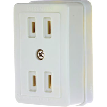 露出コンセント 家庭用125V 標準タイプ TRUSCO