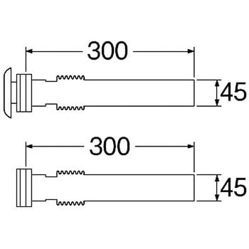 PT40-3 バスステンレス接続管 SANEI 厚さ(挟み込み)0～20mm 1組(2個