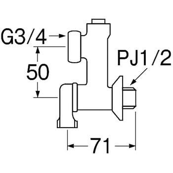 SANEI 偏心分岐 PU3-11X-50 - その他