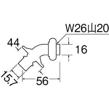 PY12J-85X-16 洗濯機用L型ニップル SANEI 取付ねじW26山20 万能ホーム