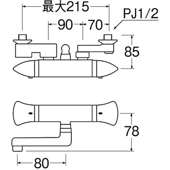 サーモシャワー混合栓 SANEI