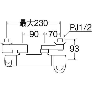 SK1861C-N-13 サーモシャワー混合栓 1個 SANEI 【通販サイトMonotaRO】