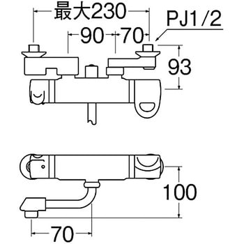 サーモシャワー混合栓 SANEI