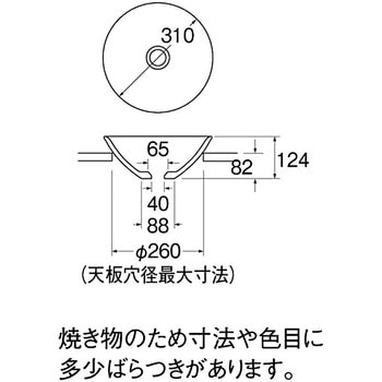 洗面器(信楽焼) SANEI