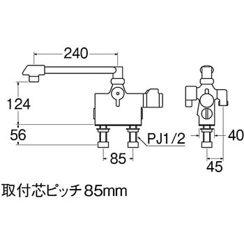 サーモデッキシャワー混合栓 SANEI