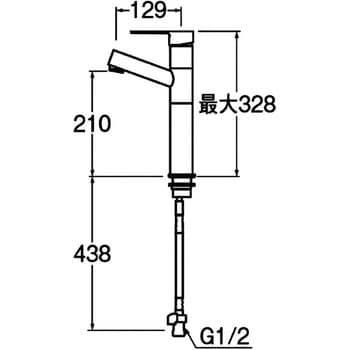 K475NJKZ-2T1-13 シングルワンホール洗面混合栓 1台 SANEI 【通販