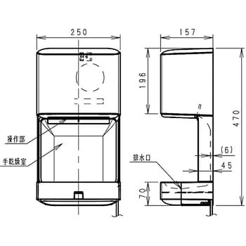 FJ-T09F3-W ハンドドライヤー 1台 パナソニック(Panasonic) 【通販