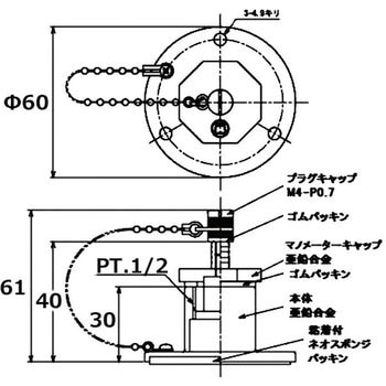 風量測定口(ダクトアイ) 直立型 フカガワ