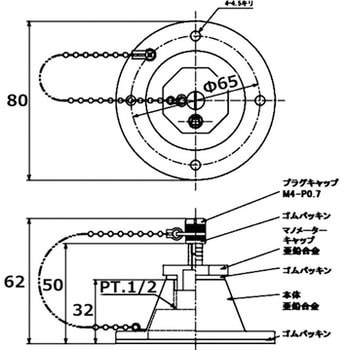 風量測定口(ダクトアイ) 円錐型 フカガワ